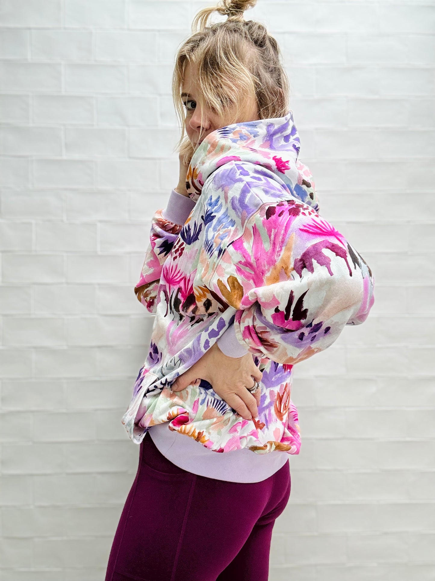 OVERSIZED HOODIE IN WILDFLOWER