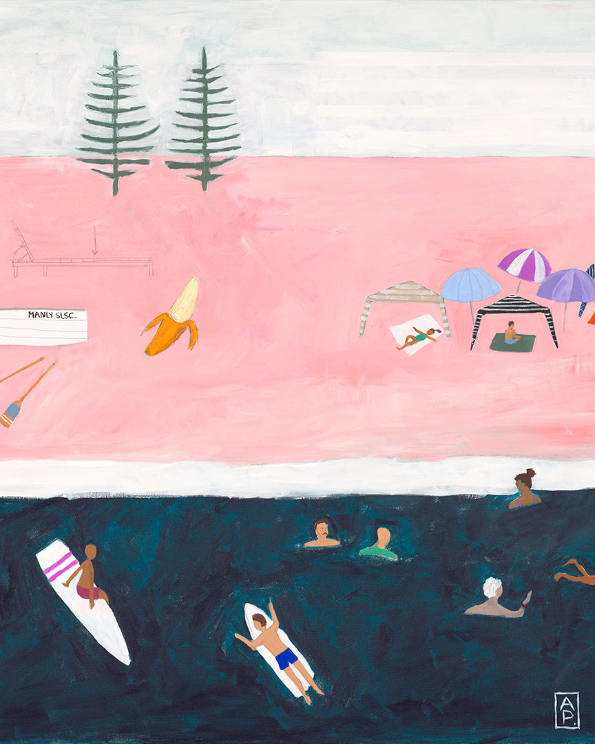 Free Print: BEACH BANANA - A3 on Paper