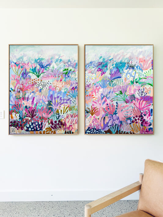 PAIR:  Blossoms Left & Right