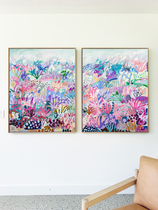 BLOSSOMS LEFT & RIGHT - print pair