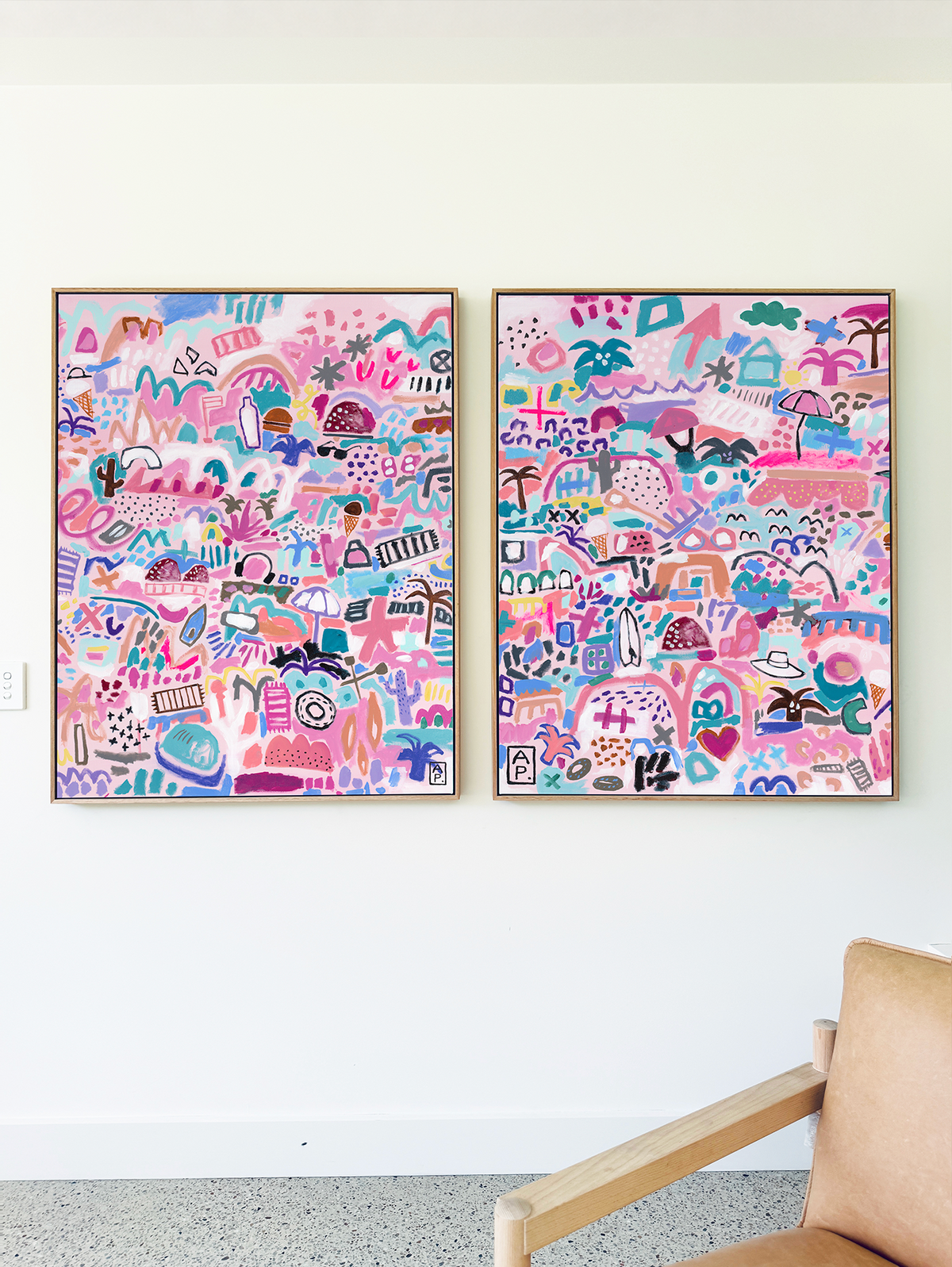 BEACH LIFE LEFTY & RIGHT - print pair