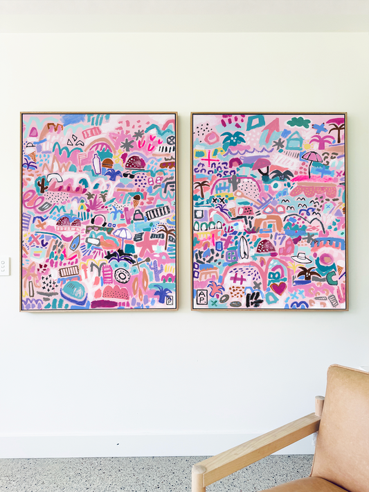 BEACH LIFE LEFTY & RIGHT - print pair