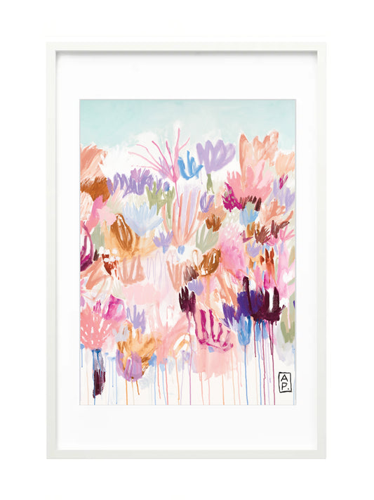 DRIPPING FLWRS paper print 42x60cm