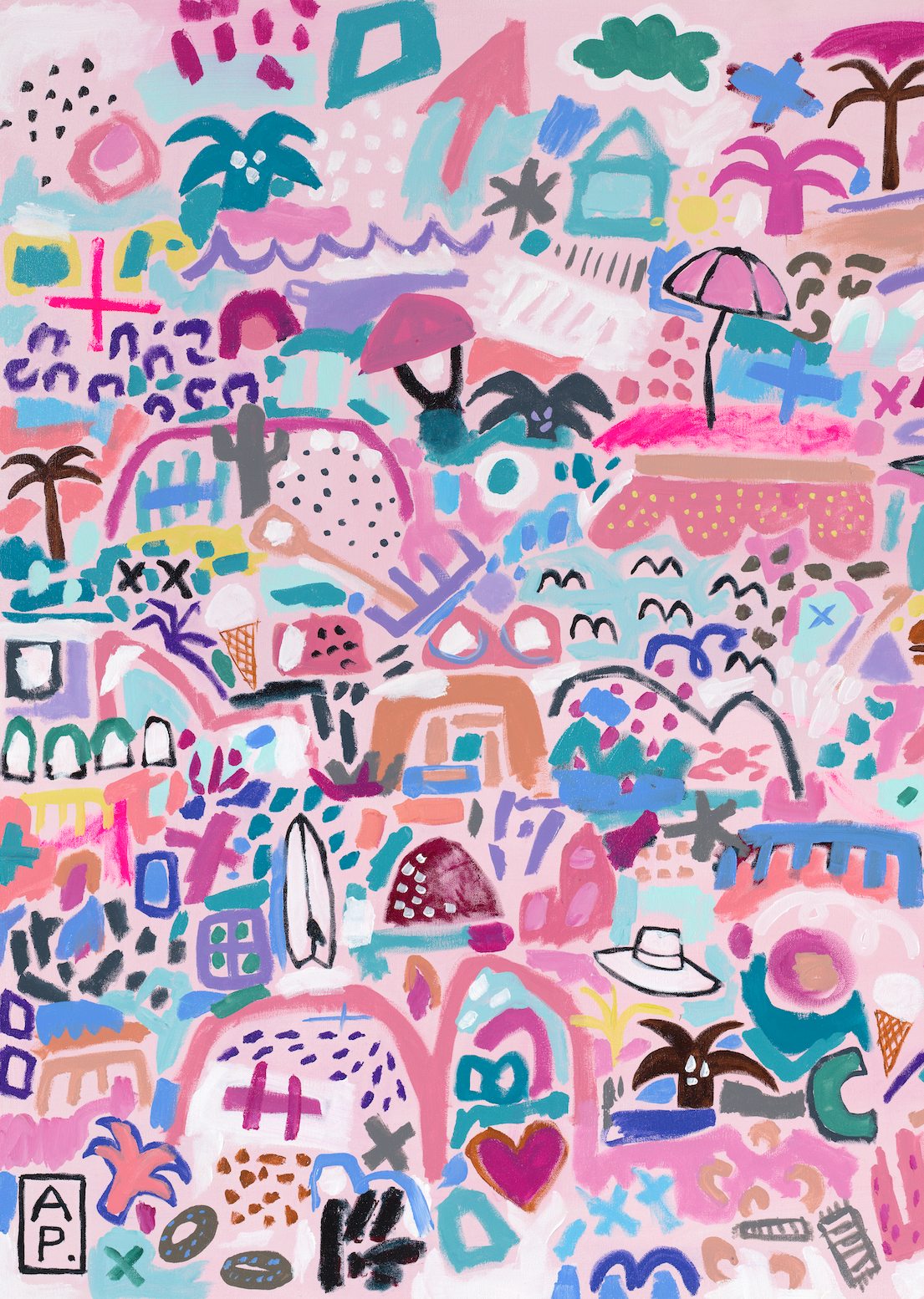 BEACH LIFE LEFTY limited edition print