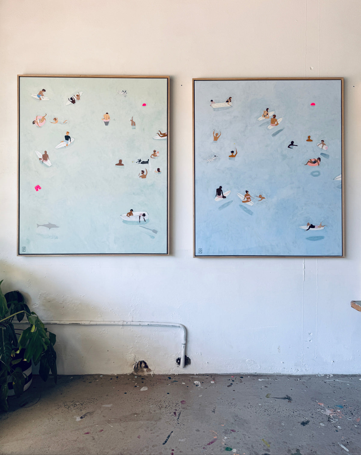 DOLPHIN & FLOATER - print pair