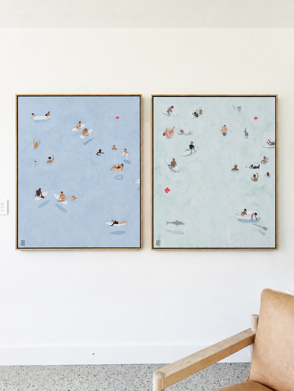 DOLPHIN & FLOATER - print pair