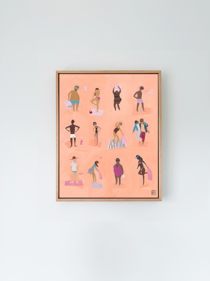 PEACH & PINK SAND - print pair